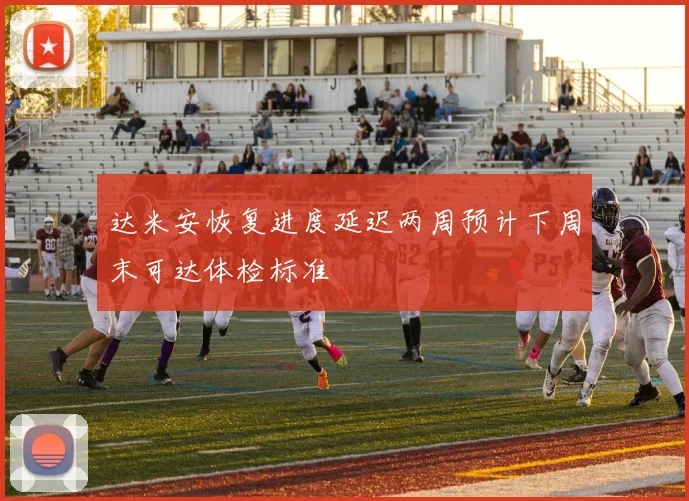 达米安恢复进度延迟两周预计下周末可达体检标准